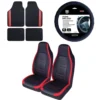 SCA Racing Seat Cover Combo Red -Quad Lock Case Shop PS009