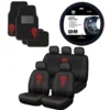 SCA Dragon Seat Cover Combo Red -Quad Lock Case Shop PS013