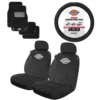 Dickies Black And White Logo Seat Cover Combo -Quad Lock Case Shop PS021