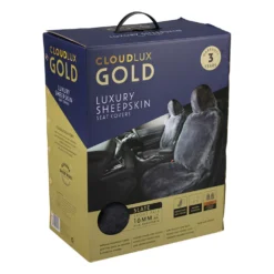 Gold CLOUDLUX Sheepskin Seat Covers - Slate Adjustable Headrests Size 30 Front Pair Airbag Compatible -Quad Lock Case Shop SCA 215408 01 hi res