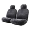 Gold CLOUDLUX Sheepskin Seat Covers - Slate Adjustable Headrests Size 30 Front Pair Airbag Compatible 1 Gold CLOUDLUX Sheepskin Seat Covers - Slate Adjustable Headrests Size 30 Front Pair Airbag Compatible -Quad Lock Case Shop SCA 215408 hi res