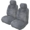 Silver CLOUDLUX Sheepskin Seat Covers - Grey Adjustable Headrests Size 30 Front Pair Airbag Compatible 1 Silver CLOUDLUX Sheepskin Seat Covers - Grey Adjustable Headrests Size 30 Front Pair Airbag Compatible -Quad Lock Case Shop SCA 342476 hi res