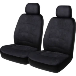CLOUDLUX Cloud Premium Suede Seat Cover Combo Black -Quad Lock Case Shop SCA 392237 hi res