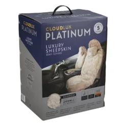 Platinum CLOUDLUX Sheepskin Seat Covers - Bamboo Adjustable Headrests Size 30 Front Pair Airbag Compatible -Quad Lock Case Shop SCA 519156 01 hi res
