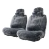 Platinum CLOUDLUX Sheepskin Seat Covers - Slate Built-in Headrests Size 60 Front Pair Airbag Compatible -Quad Lock Case Shop SCA 519161 hi res