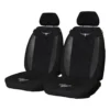 R. M. Williams R.M.Williams Suede Velour Seat Covers Black, Adjustable Headrests, Size 30, Front Pair, Airbag Compatible -Quad Lock Case Shop SCA 525667 hi res