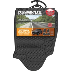 Sperling Precision Fit PVC Custom Floor Mats Suits Toyota Hilux AN120/130 Series Dual Cab 2015+, Black, Set Of 3