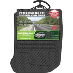 Sperling Precision Fit PVC Custom Floor Mats Suits Mitsubishi ASX 07/2010+, Black, Set Of 3