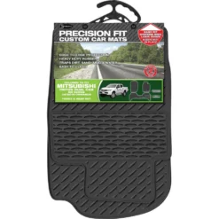 Sperling Precision Fit PVC Custom Floor Mats Suits Mitsubishi Triton MQ Model Dual Cab 2015-2018, Black, Set Of 3