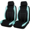 SCA Neoprene Seat Covers - Black And Mint Adjustable Headrests Airbag Compatible
