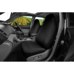 SCA Jacquard Seat Covers, Black, Built-in Headrests, Size 60, Airbag Compatible -Quad Lock Case Shop SCA 548401 00 hi res