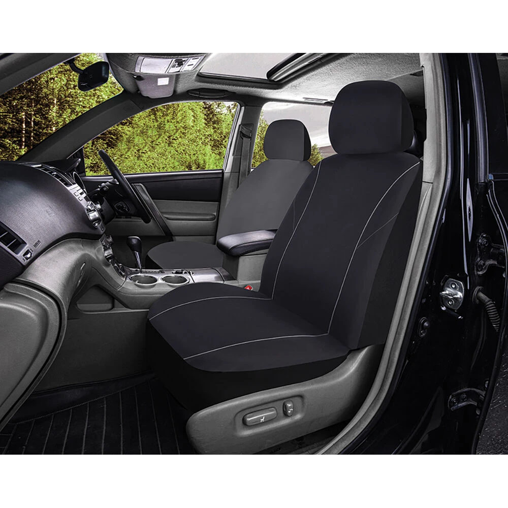 Best Buy Single Seat Cover Black, Adjustable Headrests, Size 30, Front, Airbag Compatible 4 Best Buy Single Seat Cover Black, Adjustable Headrests, Size 30, Front, Airbag Compatible - Image 2