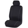 Best Buy Single Seat Cover Black, Adjustable Headrests, Size 30, Front, Airbag Compatible -Quad Lock Case Shop SCA 550125 hi res