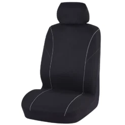 Best Buy Single Seat Cover Black, Adjustable Headrests, Size 30, Front, Airbag Compatible