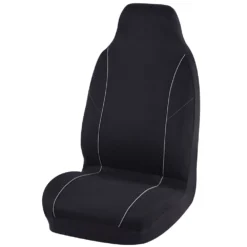 Best Buy Single Seat Cover - Black Built-in Headrests Airbag Compatible