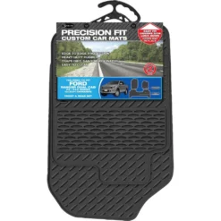 Sperling Precision Fit PVC Custom Floor Mats Suits Ford Ranger PX/PXII Dual Cab 2011-2018, Black, Set Of 3