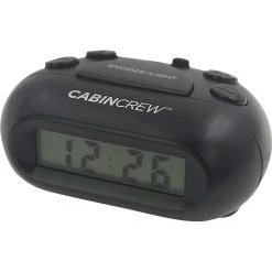 Cabin Crew Digital Alarm Clock - Black