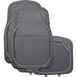 Ridge Ryder Deep Dish Combo Mats - Removable Carpet, Charcoal, Set Of 4