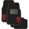 SCA Dragon Floor Mats Carpet Black/Red Set Of 4 -Quad Lock Case Shop SCA 565199 hi res 1