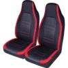 SCA Racing Seat Covers Front Pair Size 60 Black/Red