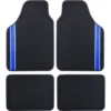 SCA Racing Car Floor Mat - Carpet, Black / Blue, Set Of 4 -Quad Lock Case Shop SCA 569588 hi res 1