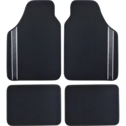 SCA Racing Car Floor Mats - Carpet, Black, Set Of 4