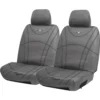R. M. Williams R.M. Williams Canvas Seat Cover - Charcoal Adjustable Headrests Size 30 -Quad Lock Case Shop SCA 577719 hi res