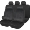 SCA Velour Quilted Seat Cover Pack - Black Adjustable Headrests Size 30 And 06H Airbag Compatible 2 SCA Velour Quilted Seat Cover Pack - Black Adjustable Headrests Size 30 And 06H Airbag Compatible -Quad Lock Case Shop SCA 578350 hi res