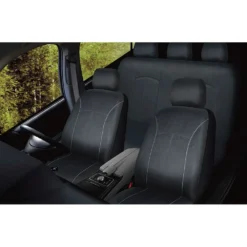SCA Mesh Seat Cover Pack - Black Adjustable Headrests Size 30 And 06H Airbag Compatible -Quad Lock Case Shop SCA 578473 00 hi res