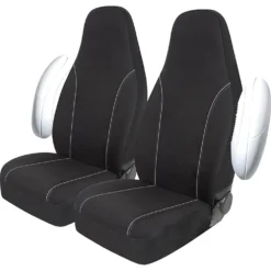 SCA Canvas Seat Covers - Black/Grey Built-In Headrests Size 60 Front Pair Airbag Compatible 7 SCA Canvas Seat Covers - Black/Grey Built-In Headrests Size 60 Front Pair Airbag Compatible -Quad Lock Case Shop SCA 581572 01 hi res