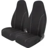 SCA Canvas Seat Covers - Black/Grey Built-In Headrests Size 60 Front Pair Airbag Compatible 2 SCA Canvas Seat Covers - Black/Grey Built-In Headrests Size 60 Front Pair Airbag Compatible -Quad Lock Case Shop SCA 581572 hi res