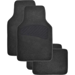 SCA Luxury Carpet Floor Mats Black Set Of 4