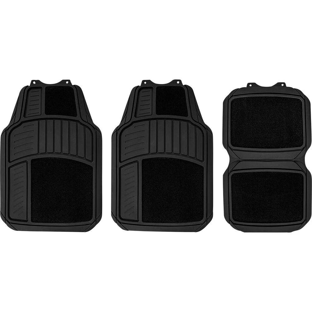 SCA Heavy Duty Combo Floor Mats Black Set Of 4 4 SCA Heavy Duty Combo Floor Mats Black Set Of 4 - Image 2