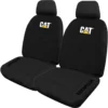 Caterpillar Neoprene Seat Covers - Black Adjustable Headrests Size 30 Front Pair Airbag Compatible -Quad Lock Case Shop SCA 591901 hi res