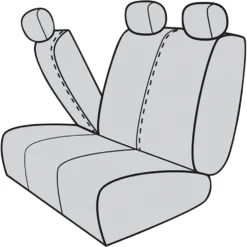 SCA Premium Jacquard And Velour Seat Covers - Black Adjustable Zips Rear Seat Size 06H -Quad Lock Case Shop SCA 597949 01 hi res