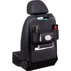 Cabin Crew Back Seat Organiser - Leather Look, Black