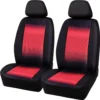 SCA Geometric Seat Covers - Black/Orange, Adjustable Headrests, Size 30, Airbag Compatible -Quad Lock Case Shop SCA 605637 hi res