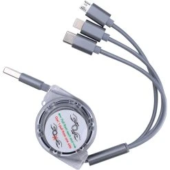 Cabin Crew Charging Cable Retractable Multi-Tip
