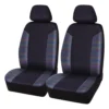 SCA Hologram Mesh Seat Covers - Black, Adjustable Headrests, Airbag Compatible -Quad Lock Case Shop SCA 610749 hi res