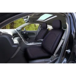SCA Hex Gel Seat Covers - Black, Adjustable Headrests, Airbag Compatible -Quad Lock Case Shop SCA 610833 00 hi res