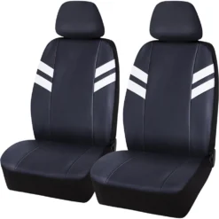 SCA Stripe 9 Piece Seat Cover Pack - Black/White -Quad Lock Case Shop SCA 610834 00 hi res