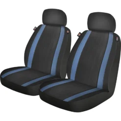 Dickies Roadhouse Seat Covers Black/Blue Adjustable Headrests Airbag Compatible