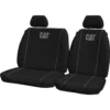 Caterpillar Poly Canvas Seat Covers Black/Grey Size 301, Airbag Compatible -Quad Lock Case Shop SCA 613511 hi res