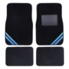 SCA Carpet Opal Floor Mats Black/Blue Set Of 4 -Quad Lock Case Shop SCA 626494 hi res