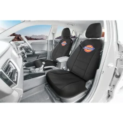 Dickies Polyester OG Logo Seat Covers Black Adjustable Headrests Airbag Compatible -Quad Lock Case Shop SCA 635167 00 hi res