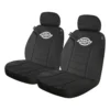 Dickies Polyester OG Black/White Logo Seat Covers Black Adjustable Headrests Airbag Compatible