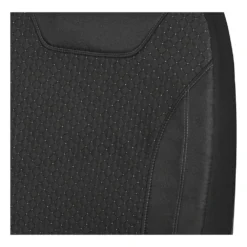 SCA Twill Polyester Seat Covers Black/Gold Adjustable Headrests Airbag Compatible -Quad Lock Case Shop SCA 637204 01 hi res