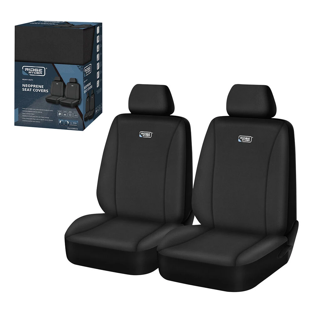 Ridge Ryder Neoprene Seat Covers Black Adjustable Headrests Airbag Compatible 30SAB 7 Ridge Ryder Neoprene Seat Covers Black Adjustable Headrests Airbag Compatible 30SAB - Image 5