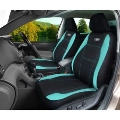 Ridge Ryder Neoprene Seat Covers Black/Mint Adjustable Headrests Airbag Compatible 30SAB -Quad Lock Case Shop SCA 638645 00 hi res
