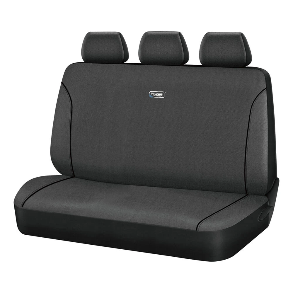 Ridge Ryder Canvas Seat Cover Charcoal/Black Piping Adjustable Headrests Rear Seat 06H 3 Ridge Ryder Canvas Seat Cover Charcoal/Black Piping Adjustable Headrests Rear Seat 06H